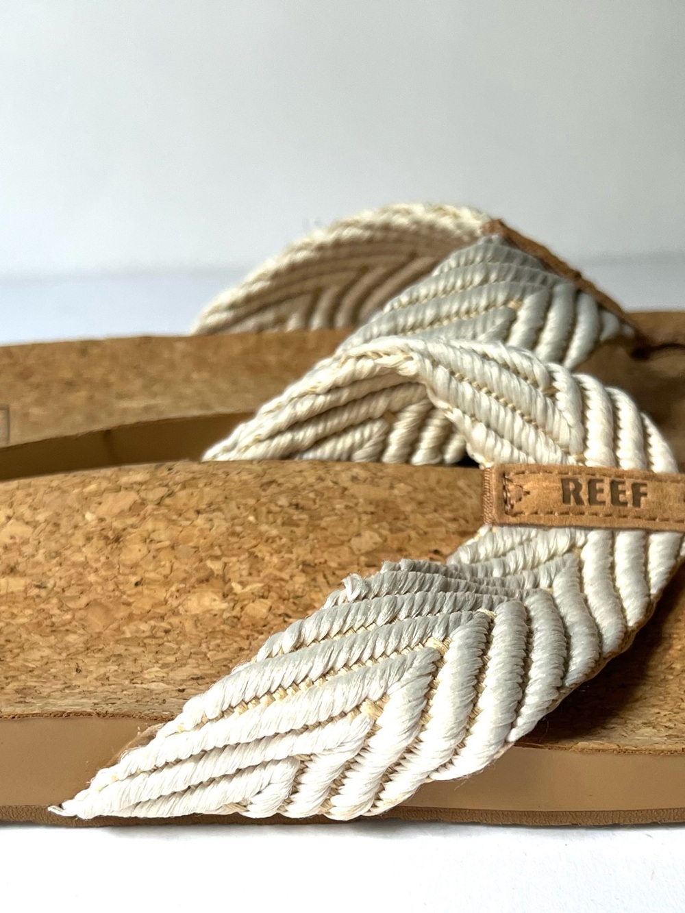 Reef Women’s Cork Sandals with Cream Rope Straps - Picture 5 of 9